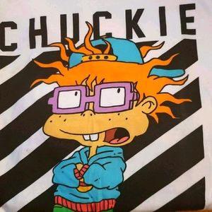 Long-sleeved rugrats chuckie tshirt